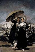 Francisco de goya y Lucientes Les Jeunes or the Young Ones oil painting on canvas